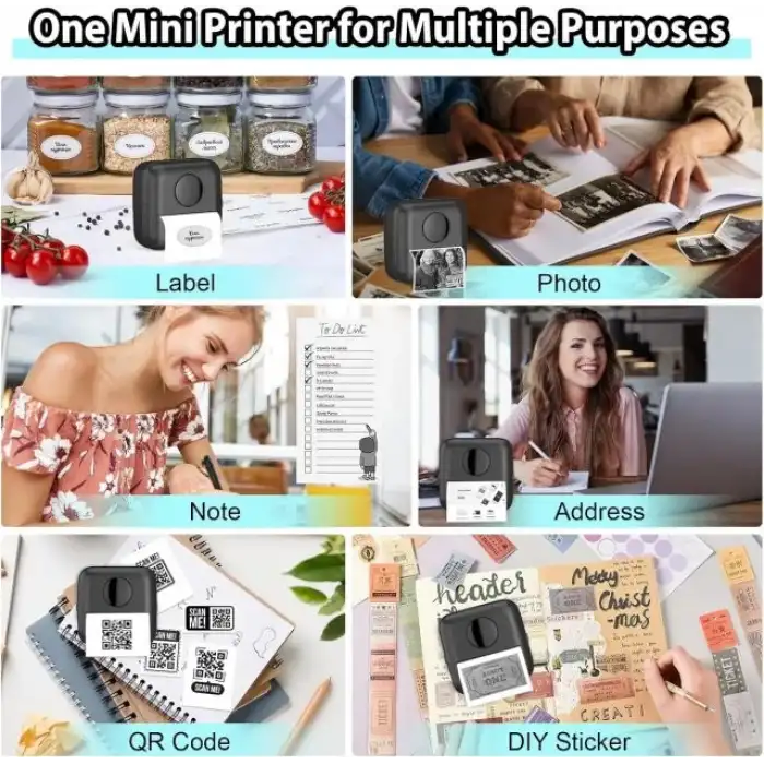 HuiJuKeJi Mini Etiket Yazıcısı