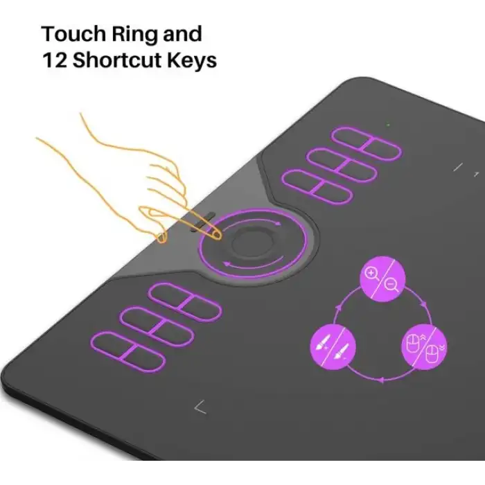 HUION HS64 Başlangıç Seviyesi Çizim Grafik Tableti