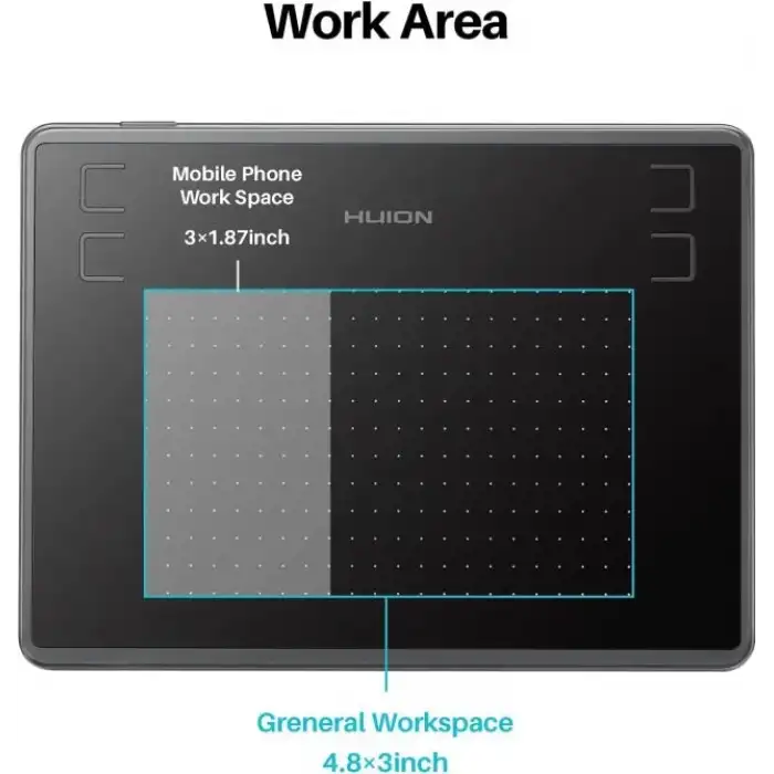 HUION Inspiroy H1060P Grafik Çizim Tableti