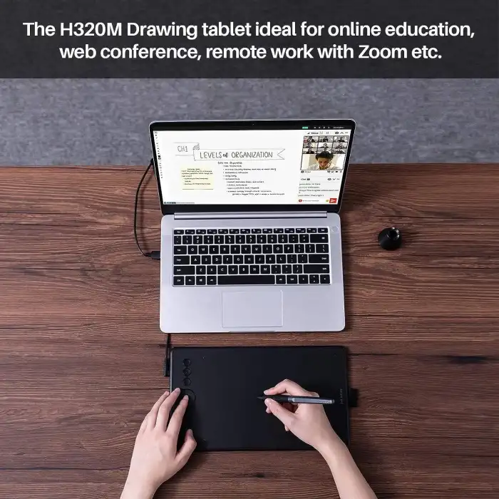 HUION Inspiroy Ink H320M Siyah Çift Amaçlı Grafik Çizim Tableti