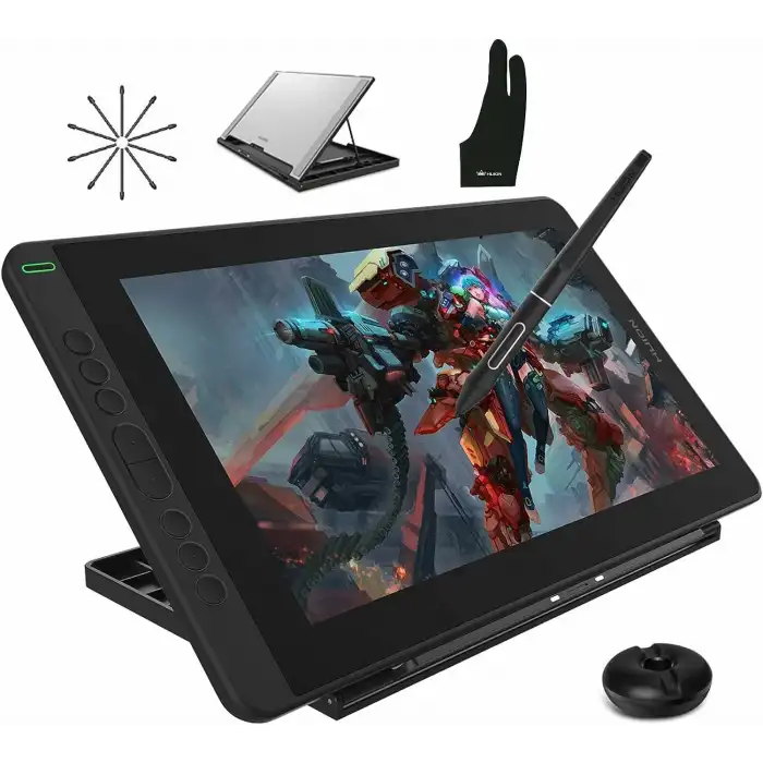 HUION KAMVAS 13 Grafik Çizim Tableti, Ayarlanabilir Stand - Siyah