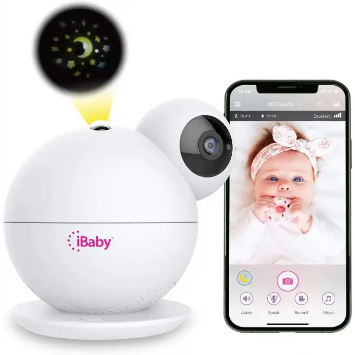 iBaby M8 2K Akıllı Bebek Monitörü, 2 Yönlü Konuşma