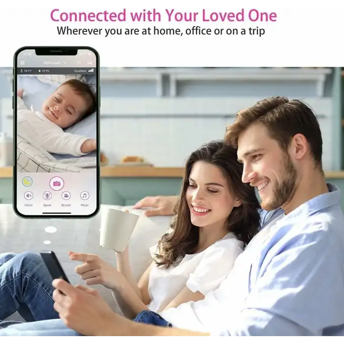 iBaby M8 2K Akıllı Bebek Monitörü, 2 Yönlü Konuşma