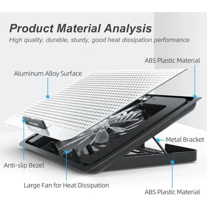 ICE COOREL Alüminyum Laptop Soğutucusu - 2023 Yükseltmesi