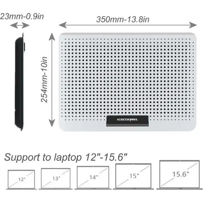 ICE COOREL Alüminyum Laptop Soğutucusu - 2023 Yükseltmesi