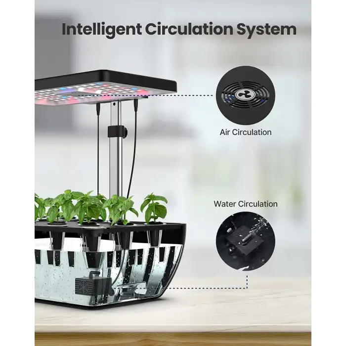 iDOO 12 Pods Kapsül Topraksız Yetiştirme Sistemi - 6.5 L Su Depolu