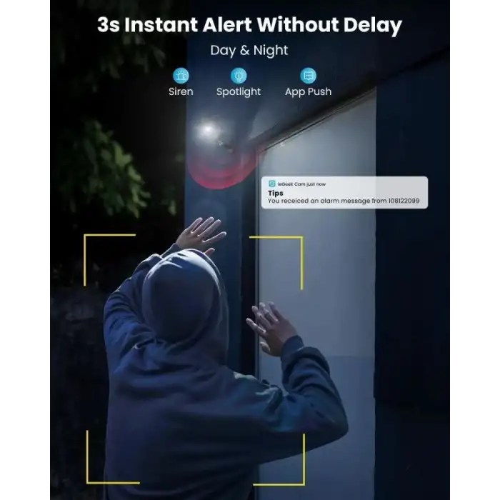 ieGeek Kablosuz Pille Çalışan WiFi Güvenlik Kamerası