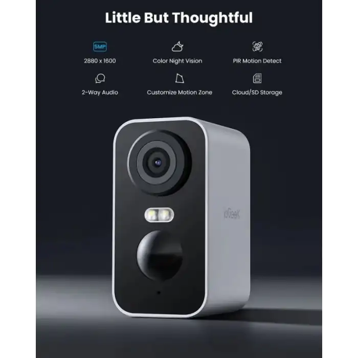 ieGeek Kablosuz Pille Çalışan WiFi Güvenlik Kamerası