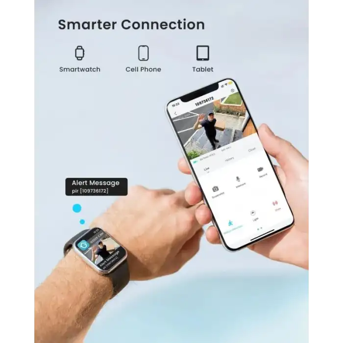 ieGeek Kablosuz Pille Çalışan WiFi Güvenlik Kamerası
