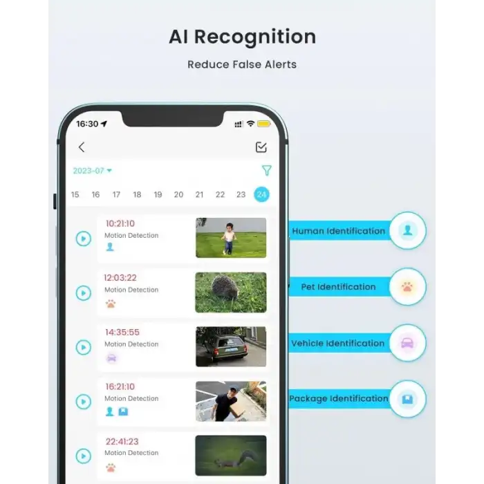 ieGeek Kablosuz Pille Çalışan WiFi Güvenlik Kamerası