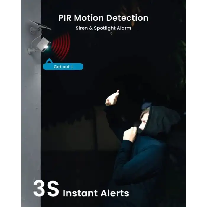 ieGeek Kablosuz Pille Çalışan WiFi Güvenlik Kamerası