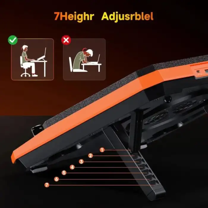 IETS GT300 Çift Üflemeli Laptop Soğutucusu - 35.5-43 cm