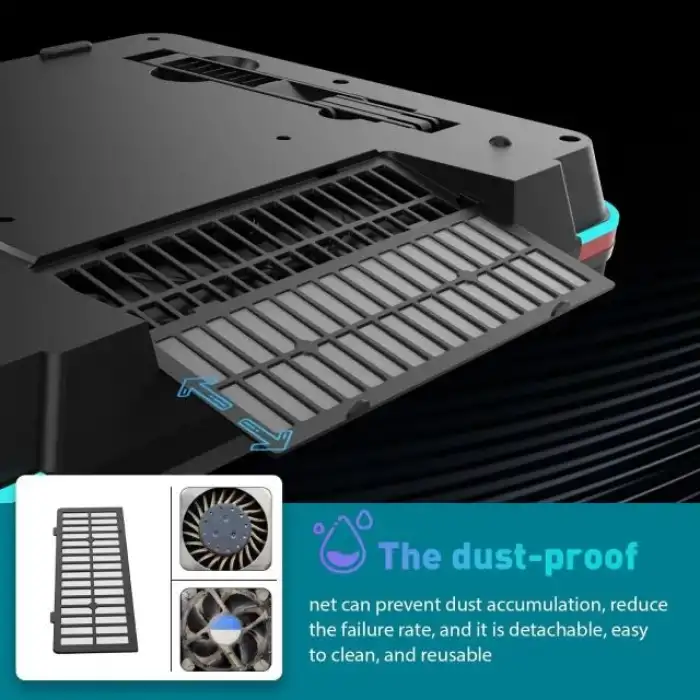 IETS GT500 RGB Turbo Fanlı Laptop Bilgisayar Soğutucusu (4600 RPM)