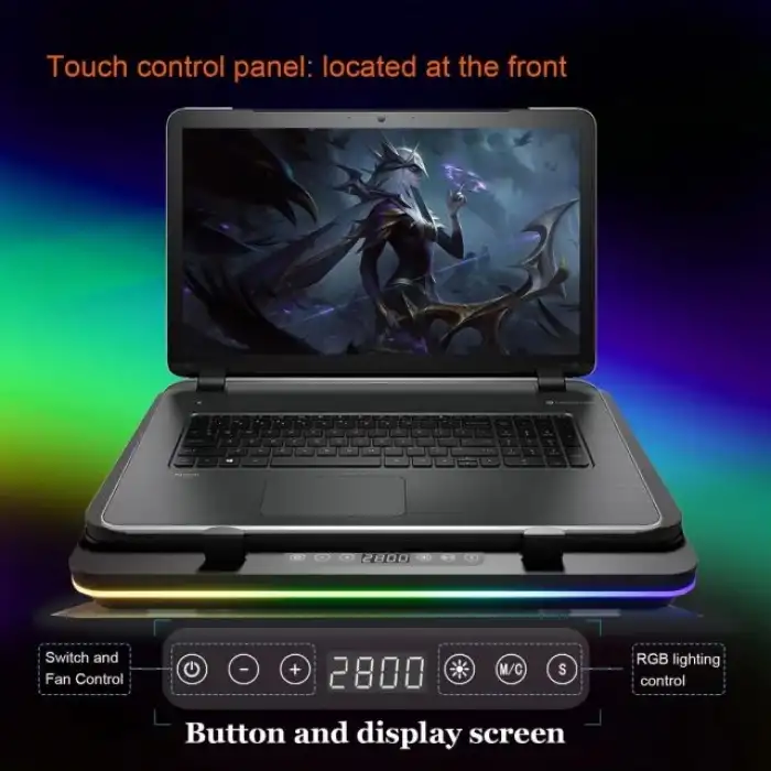 IETS GT600 RGB Dizüstü Bilgisayar Soğutucu V2(RGB+HUB)