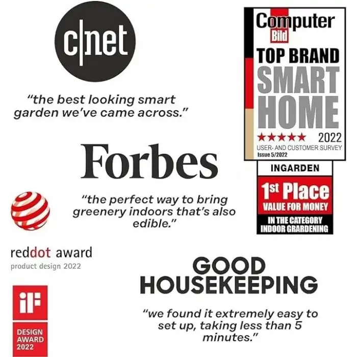 Ingarden Organik Süper Tohum Yetiştirme Kiti Otomatik 4 Kademe Led - Siyah