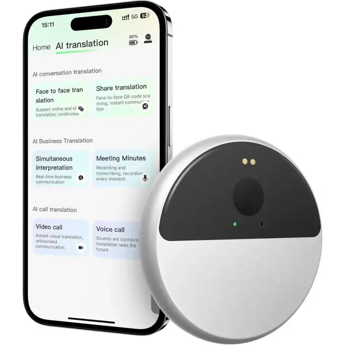 InnAIO Dil Tercüman Cihazı, 150 Dil Çevirisini Destekler,Seyahat için Uygun
