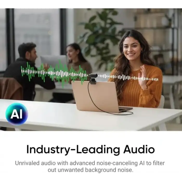 Insta360 Link 2 - PC/Mac için PTZ 4K Web Kamerası, 1/2 Sensör, Yapay Zeka Takip Özelliği
