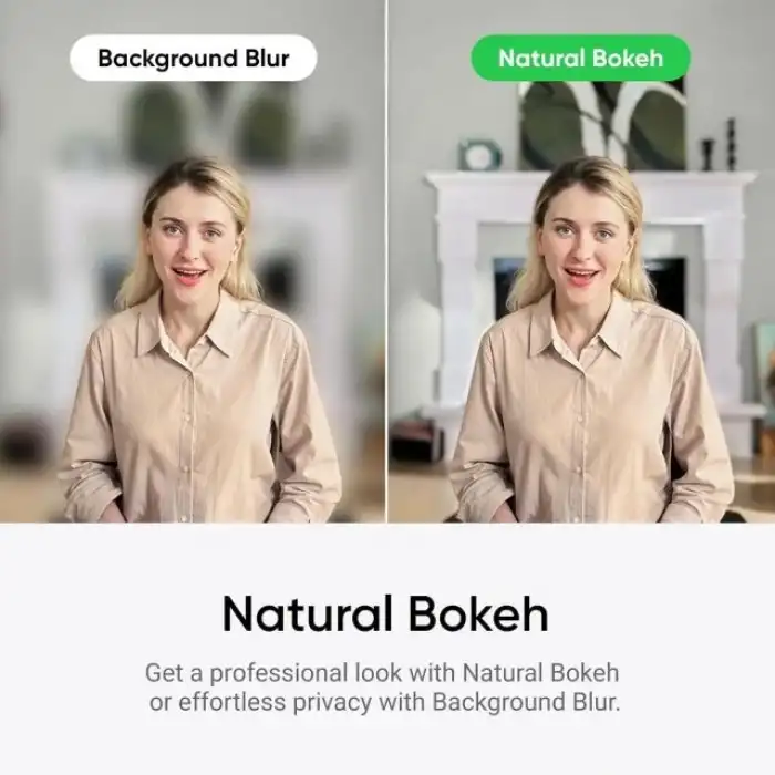 Insta360 Link 2 - PC/Mac için PTZ 4K Web Kamerası, 1/2 Sensör, Yapay Zeka Takip Özelliği