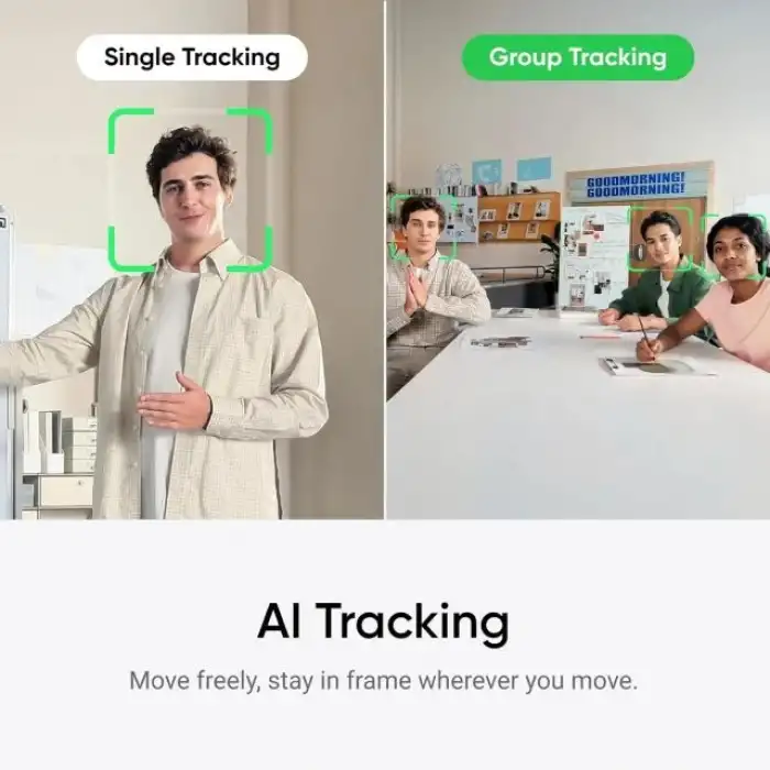 Insta360 Link 2 - PC/Mac için PTZ 4K Web Kamerası, 1/2 Sensör, Yapay Zeka Takip Özelliği