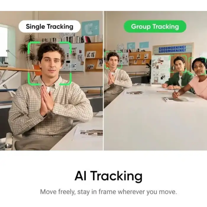 Insta360 Link 2 Tripod Paketi - PC/Mac için PTZ 4K Web Kamerası, 1/2 Sensör, Yapay Zeka Takip Özelliği