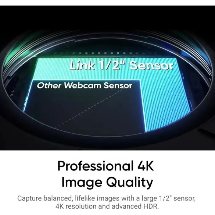 Insta360 Link 2 Tripod Paketi - PC/Mac için PTZ 4K Web Kamerası, 1/2 Sensör, Yapay Zeka Takip Özelliği