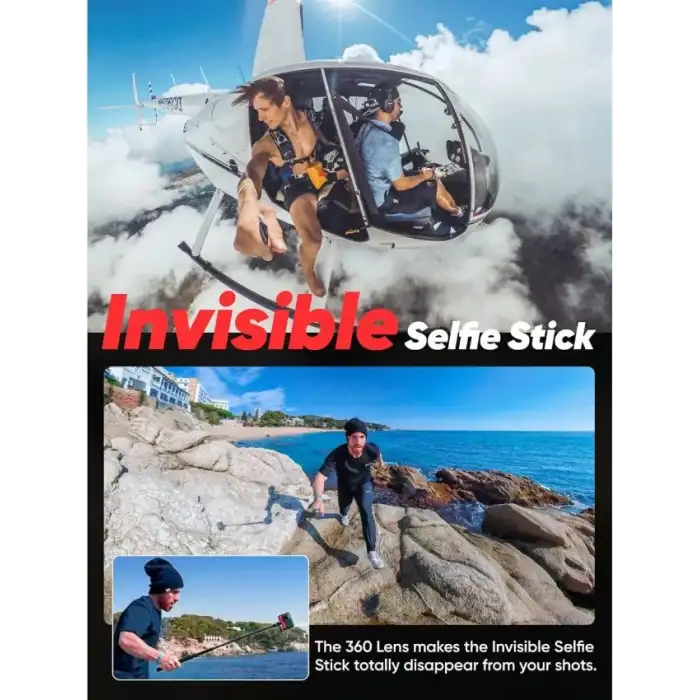 Insta360 ONE RS Twin - Suya Geçirmez Pil Setli 4K 60fps Aksiyon Kamerası