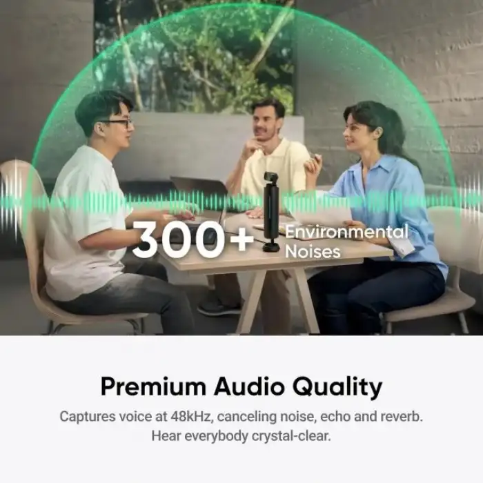 Insta360 WaveLink - 4K Konferans Salonu Hoparlörü ve Kamerası, Konuşmacı Takibi, 5m 360° Ses Alımı