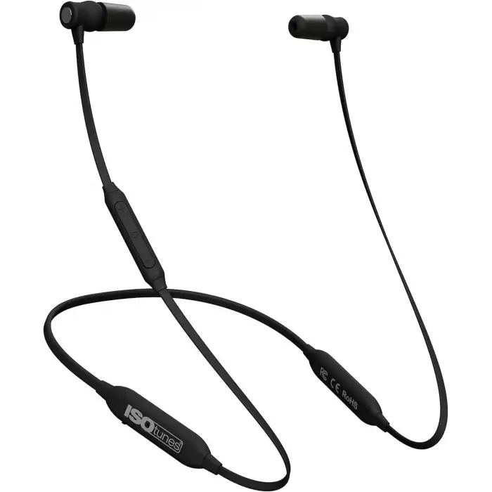 ISOtunes Xtra Bluetooth Kulak Tıkacı Kulaklık, 27 dB Gürültü Azaltma Siyah