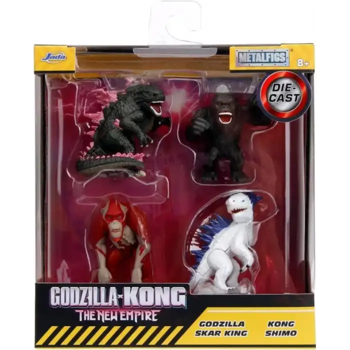 Jada Toys Godzilla x Kong 6CM 4lü Paket Döküm Figürler