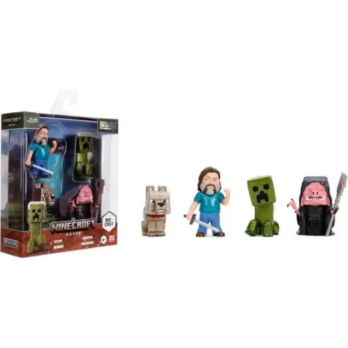 Jada Toys Minecraft Legends 4lü Paket Döküm Figürler