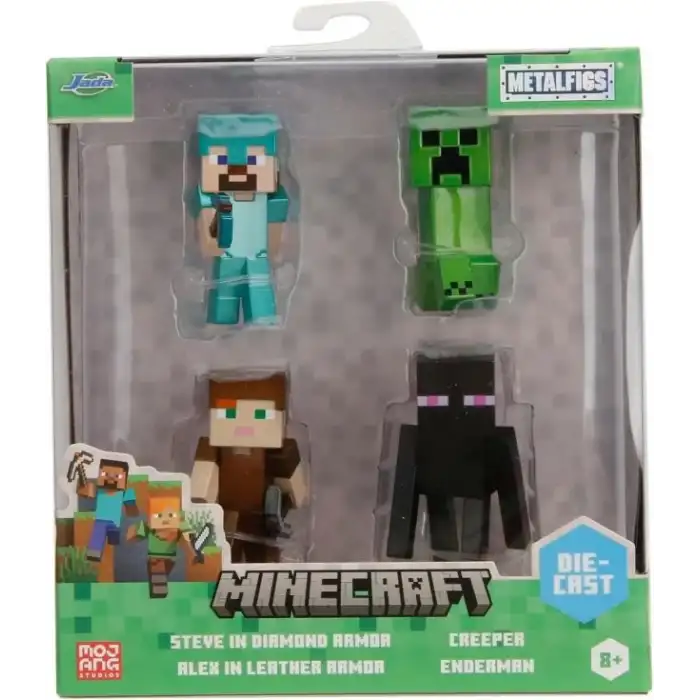 Jada Toys Minecraft Legends 4lü Paket Döküm Figürler