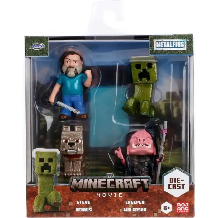 Jada Toys Minecraft Legends 4lü Paket Döküm Figürler
