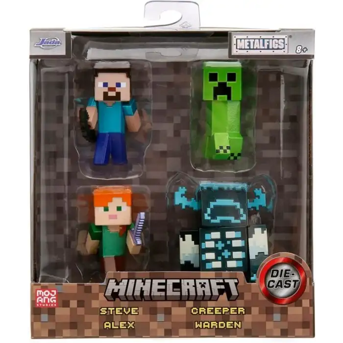 Jada Toys Minecraft Legends 4lü Paket Döküm Figürler