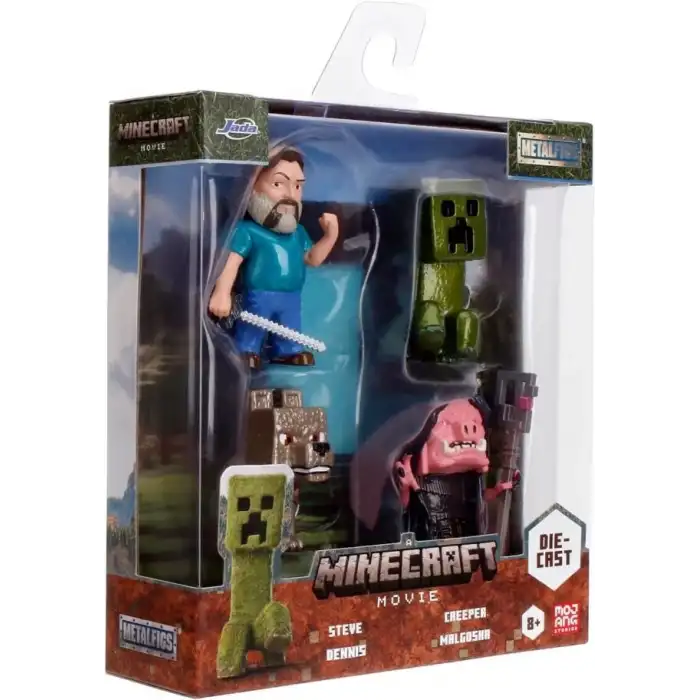 Jada Toys Minecraft Legends 4lü Paket Döküm Figürler