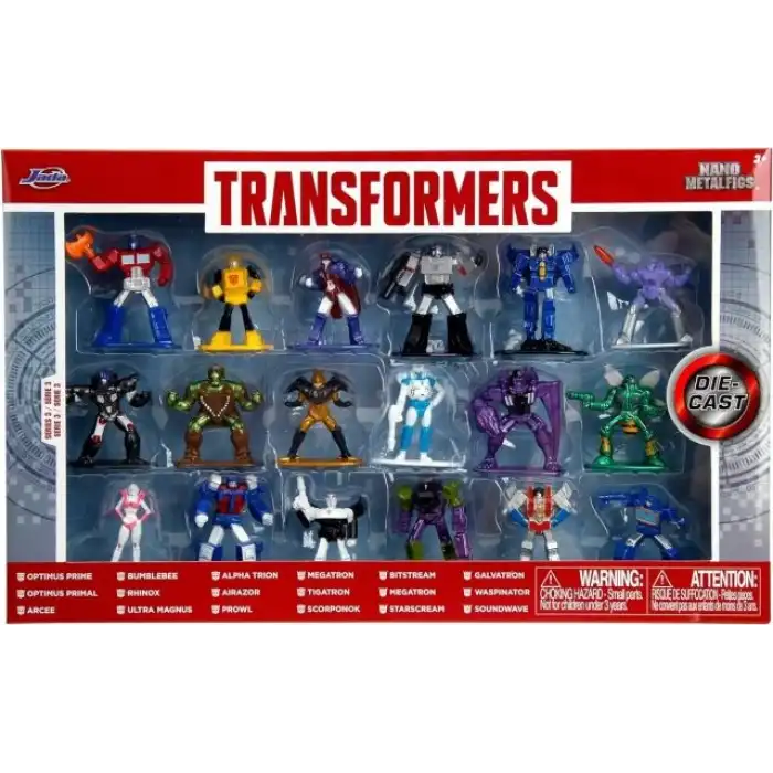 Jada Toys Transformers 4Cm 18li Paket Wave 3 Die-Cast Figürler