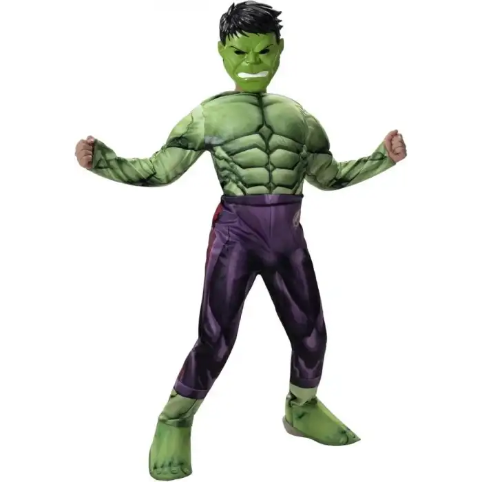 Jazwares Marvel Erkek Çocuklar İçin Deluxe Hulk Kostümü