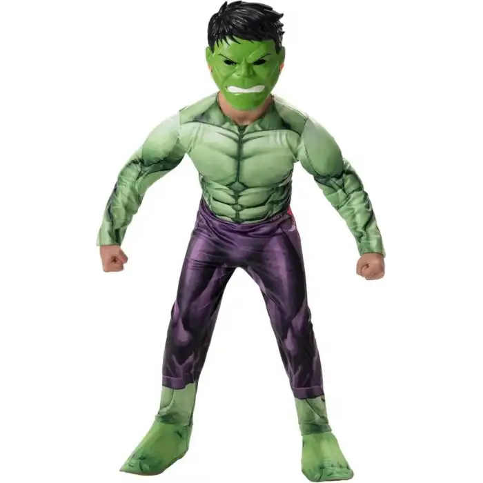 Jazwares Marvel Erkek Çocuklar İçin Deluxe Hulk Kostümü