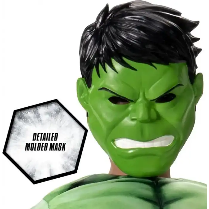 Jazwares Marvel Erkek Çocuklar İçin Deluxe Hulk Kostümü