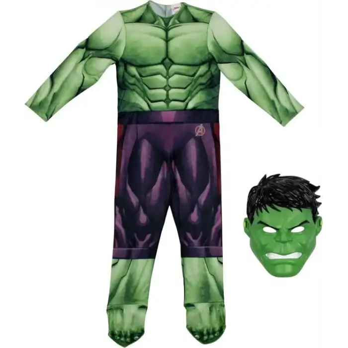 Jazwares Marvel Erkek Çocuklar İçin Deluxe Hulk Kostümü