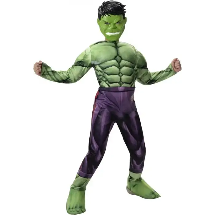 Jazwares Marvel Erkek Çocuklar İçin Deluxe Hulk Kostümü