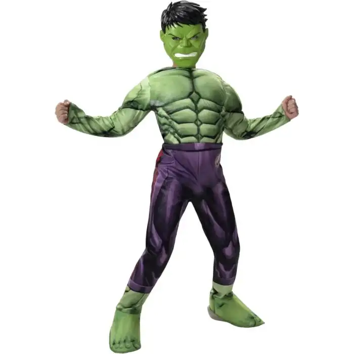 Jazwares Marvel Erkek Çocuklar İçin Deluxe Hulk Kostümü