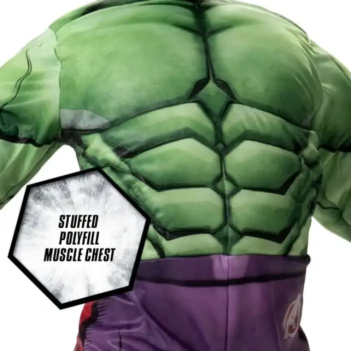 Jazwares Marvel Erkek Çocuklar İçin Deluxe Hulk Kostümü