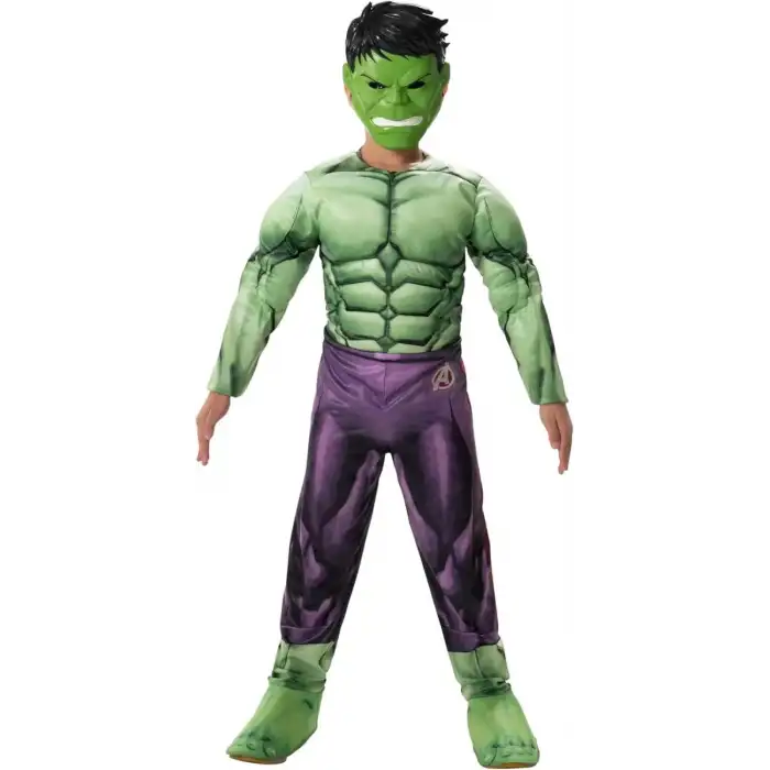 Jazwares Marvel Erkek Çocuklar İçin Deluxe Hulk Kostümü