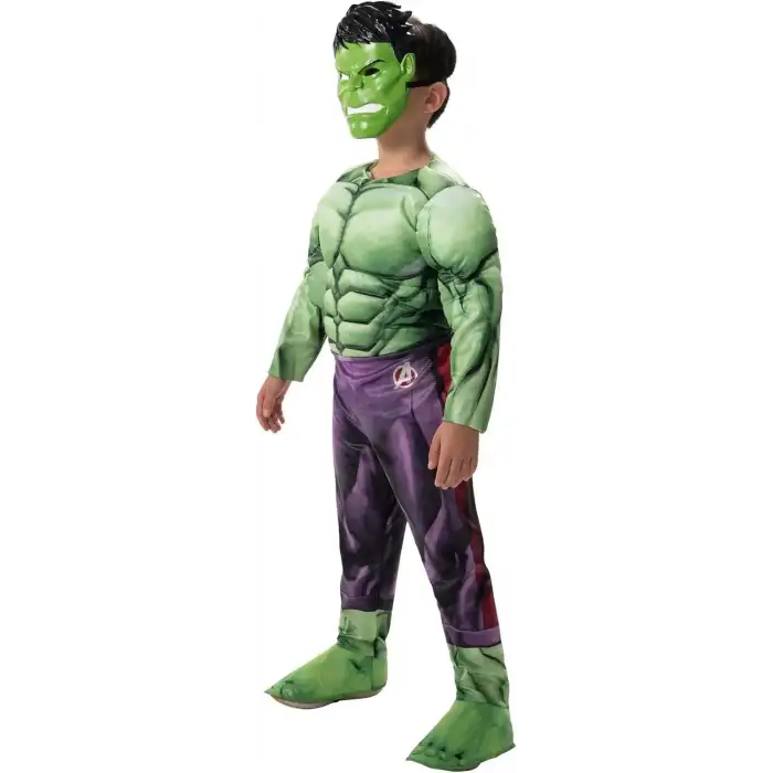 Jazwares Marvel Erkek Çocuklar İçin Deluxe Hulk Kostümü