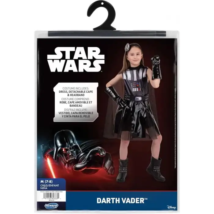 Jazwares Star Wars Darth Vader Kız Çocuklar İçin Cadılar Bayramı Kostümü
