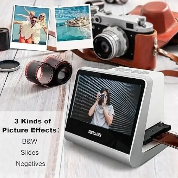 Jerbiaby 5 Inc LCD Ekranlı 22MP Film Tarayıcı 16GB