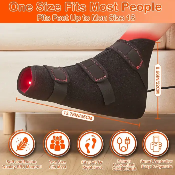 JOBYNA Ayak ve Ayak Bileği için Kızılötesi Işık, Tam Sarma 850nm Kızılötesi - 1 Adet