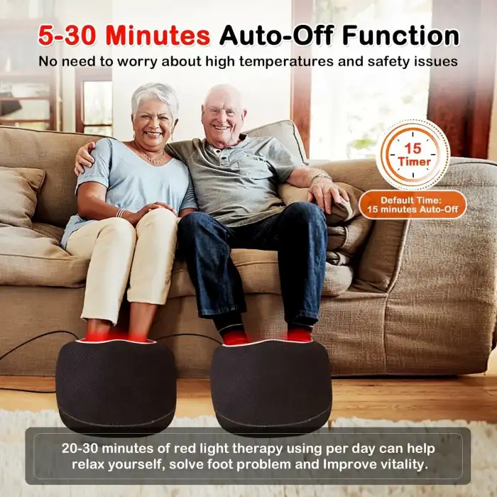 JOBYNA Ayak ve Ayak Bileği için Kızılötesi Işık ve Kırmızı Işık, 850nm Kızılötesi Işık