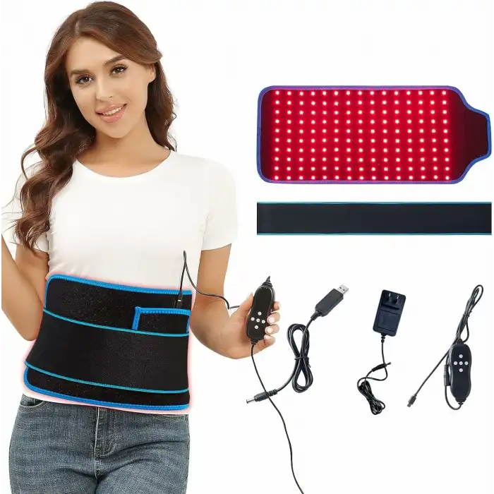 JOBYNA Kırmızı ve Kızılötesi Işık Terapi Kemeri, 660nm L-E-D Kırmızı Işık