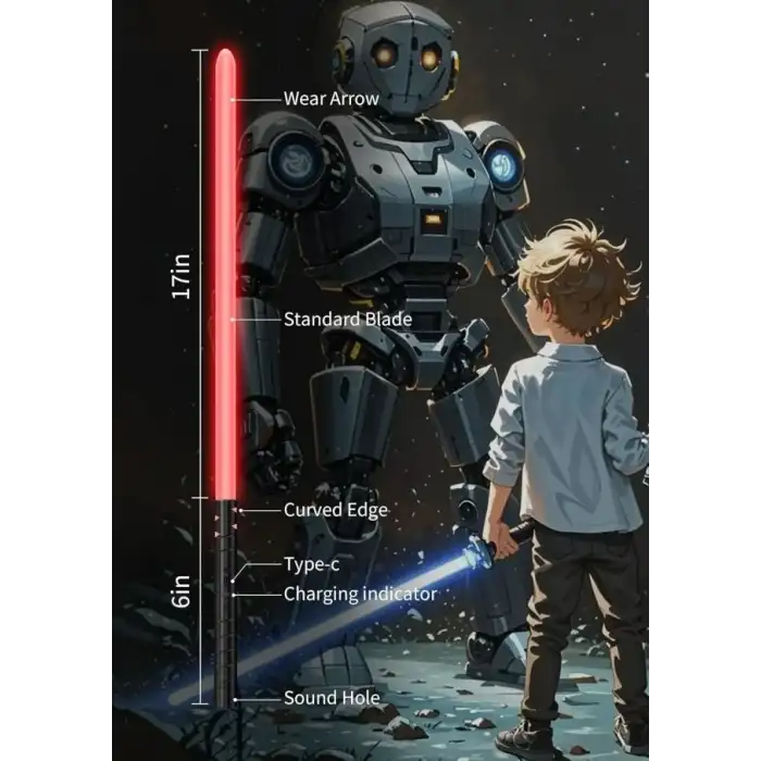 Jvmusaber Metal Kabzalı Işın Kılıcı